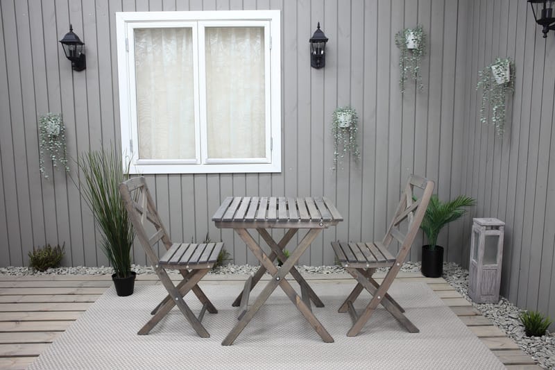 EDILMA Klappstol Utomhus Grå - Utemöbler - Utestolar & fåtöljer - Cafestolar