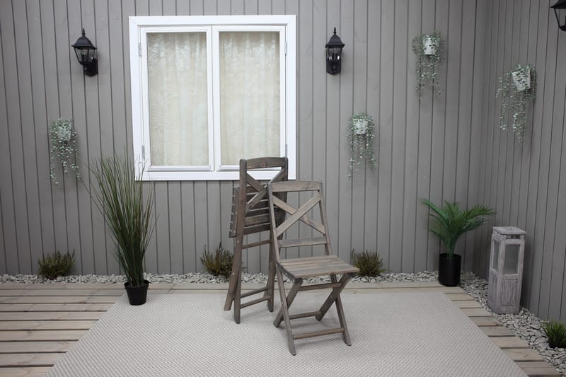 Edilma Klappstol Utomhus - Grå - Utemöbler - Utestolar & fåtöljer - Cafestolar