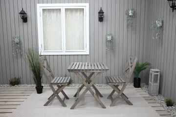 Edilma Klappstol Utomhus - Grå - Utemöbler - Utestolar & fåtöljer - Cafestolar