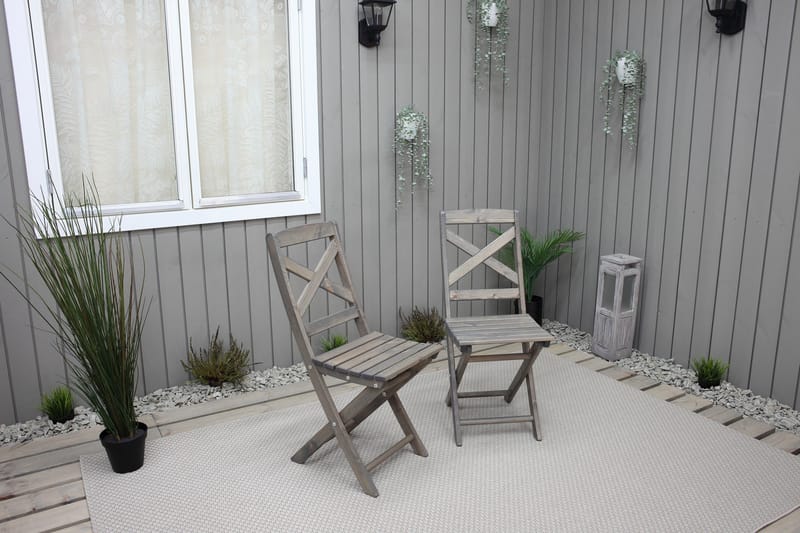 Edilma Klappstol Utomhus - Grå - Utemöbler - Utestolar & fåtöljer - Cafestolar