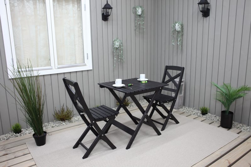 Edilma Klappstol Utomhus - Mörkbrun - Utemöbler - Utestolar & fåtöljer - Cafestolar