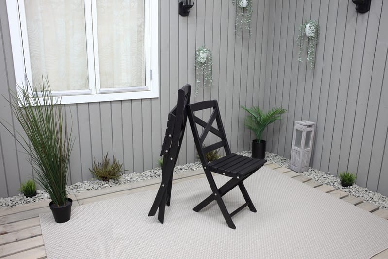 Edilma Klappstol Utomhus - Mörkbrun - Utemöbler - Utestolar & fåtöljer - Cafestolar