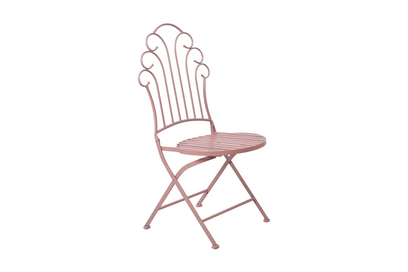 Rosy Stol Vikbar Rosa - Balkongstolar - Cafestolar