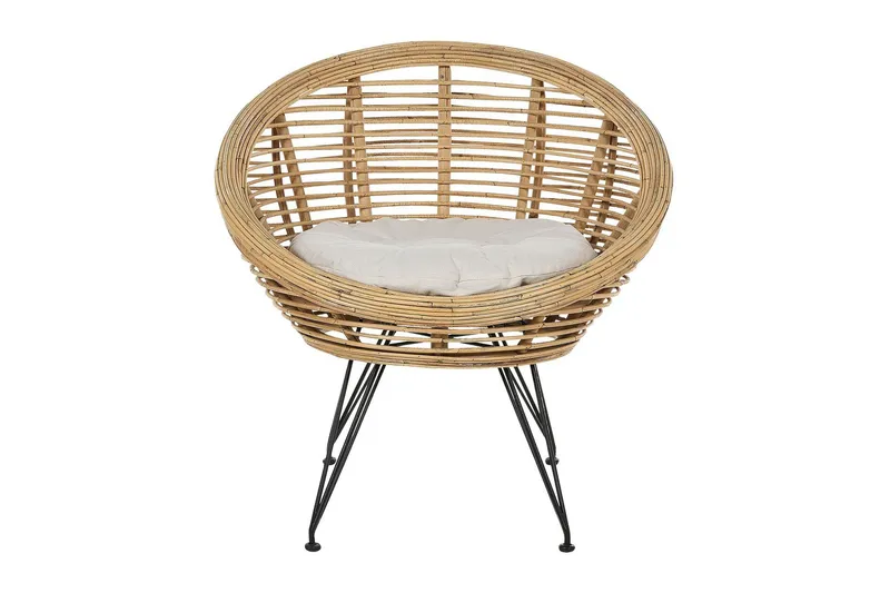 Carman Utefåtölj - Natural/Svart/Beige - Utemöbler - Utestolar & fåtöljer - Utefåtöljer & loungefåtöljer