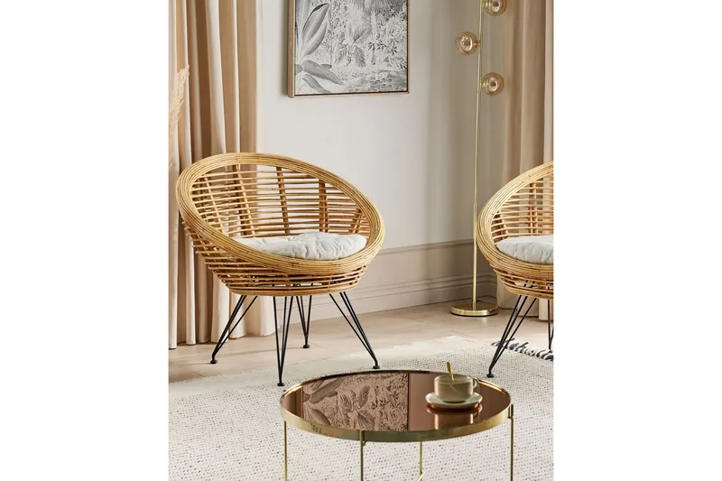 Carman Utefåtölj - Natural/Svart/Beige - Utemöbler - Utestolar & fåtöljer - Utefåtöljer & loungefåtöljer