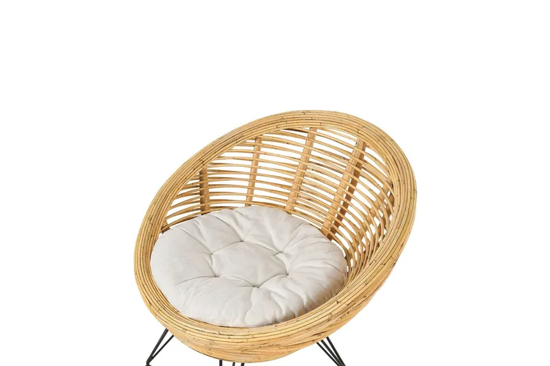 Carman Utefåtölj - Natural/Svart/Beige - Utemöbler - Utestolar & fåtöljer - Utefåtöljer & loungefåtöljer