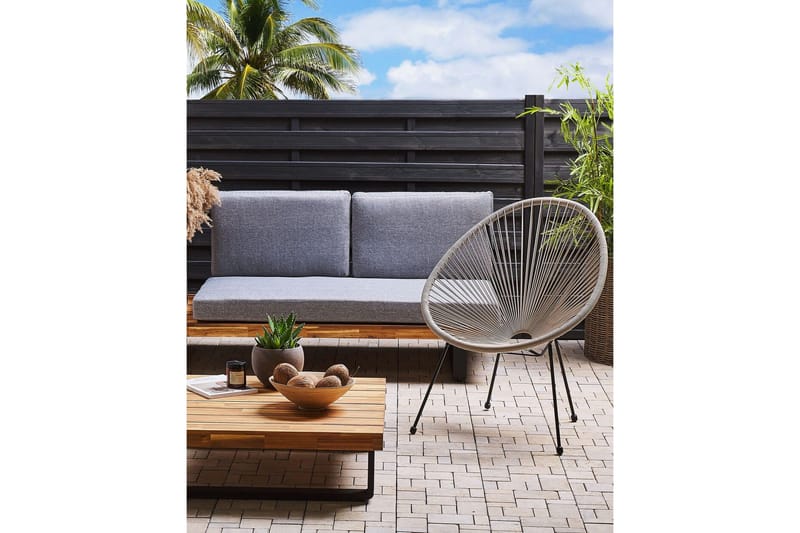 Cayaco Utefåtölj - Grå/Svart - Utemöbler - Utestolar & fåtöljer - Utefåtöljer & loungefåtöljer