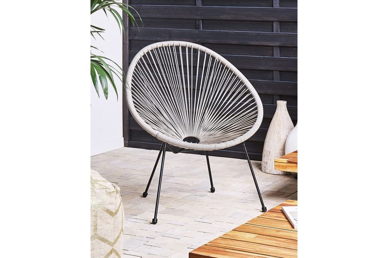 Cayaco Utefåtölj - Grå/Svart - Utemöbler - Utestolar & fåtöljer - Utefåtöljer & loungefåtöljer