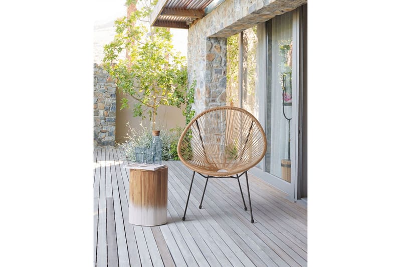 Cayaco Utefåtölj - Natural/Beige/Svart - Utemöbler - Utestolar & fåtöljer - Utefåtöljer & loungefåtöljer