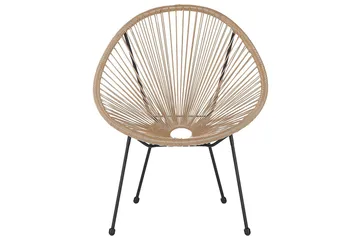 Cayaco Utefåtölj - Natural/Beige/Svart - Utemöbler - Utestolar & fåtöljer - Utefåtöljer & loungefåtöljer