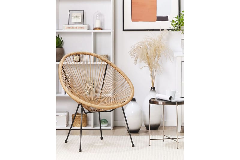 Cayaco Utefåtölj - Natural/Beige/Svart - Utemöbler - Utestolar & fåtöljer - Utefåtöljer & loungefåtöljer