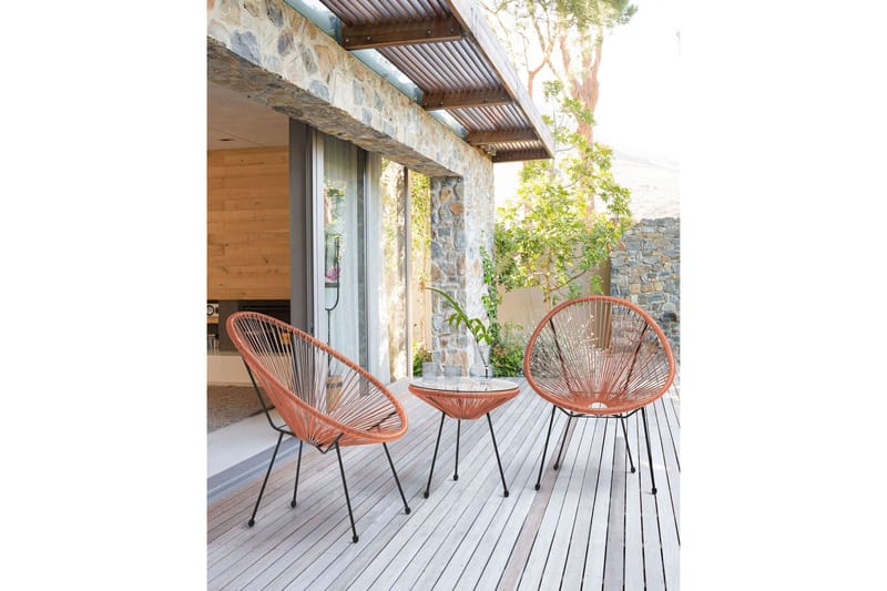 Cayaco Utefåtölj - Orange/Svart - Utemöbler - Utestolar & fåtöljer - Utefåtöljer & loungefåtöljer