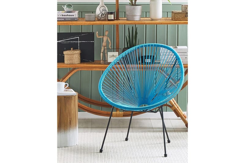 Cayaco Utefåtölj - Svart/Blå - Utemöbler - Utestolar & fåtöljer - Utefåtöljer & loungefåtöljer