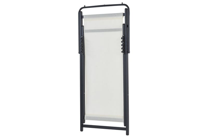 Däckstol hopfällbar Locri II - Beige, svart - Utemöbler - Utestolar & fåtöljer - Solstol