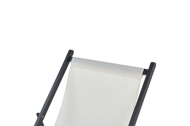 Däckstol hopfällbar Locri II - Beige, svart - Utemöbler - Utestolar & fåtöljer - Solstol