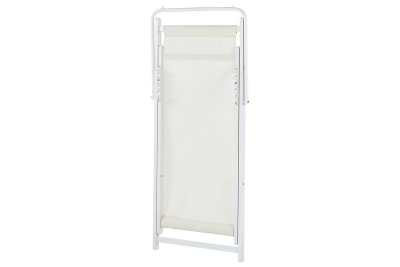 Däckstol hopfällbar Locri II - Beige, vit - Utemöbler - Utestolar & fåtöljer - Solstol