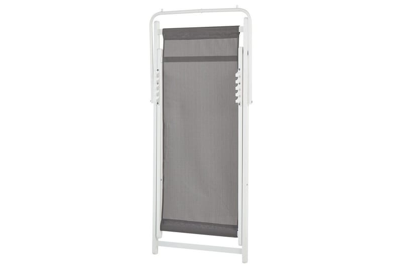 Däckstol hopfällbar Locri II - Grå, vit - Utemöbler - Utestolar & fåtöljer - Solstol