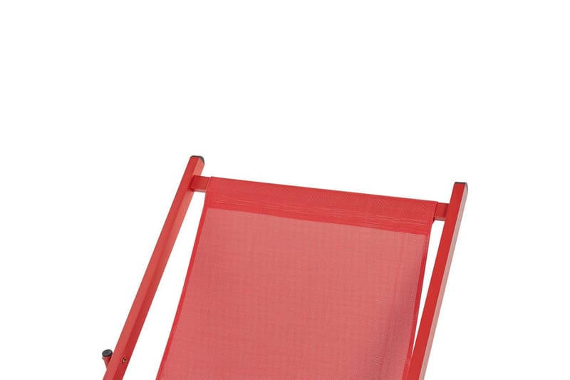 Däckstol hopfällbar Locri II - Röd - Utemöbler - Utestolar & fåtöljer - Solstol