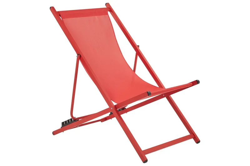 Däckstol hopfällbar Locri II, Röd