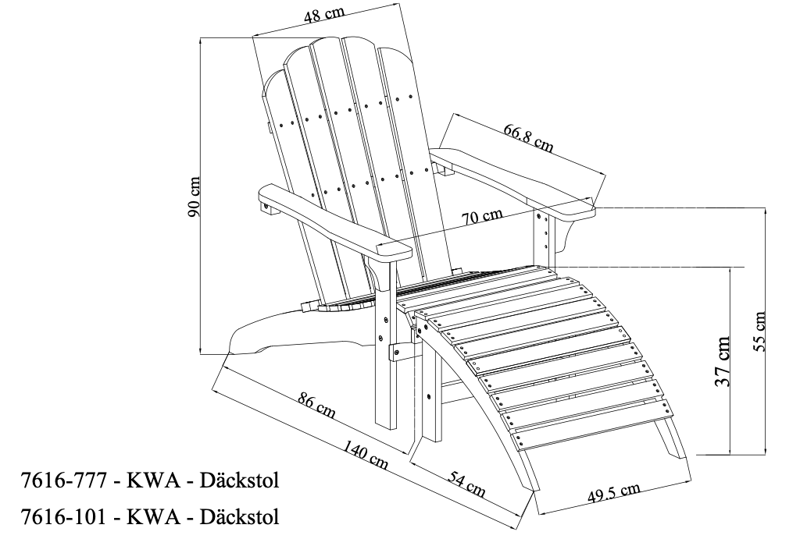 Däckstol utomhus - Vit - Utemöbler - Utestolar & fåtöljer - Solstol