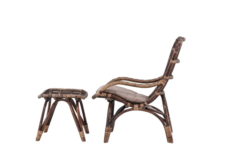 Ella Utefåtölj - Mörk Valnöt - Utemöbler - Utestolar & fåtöljer - Utefåtöljer & loungefåtöljer