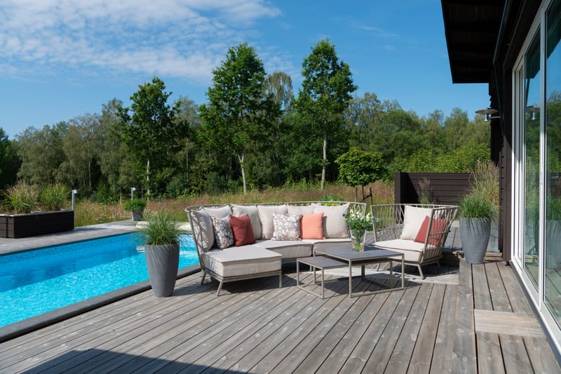 Fåtölj Hillerstorp Jet Set Lounge - Beige - Utemöbler - Utestolar & fåtöljer - Utefåtöljer & loungefåtöljer