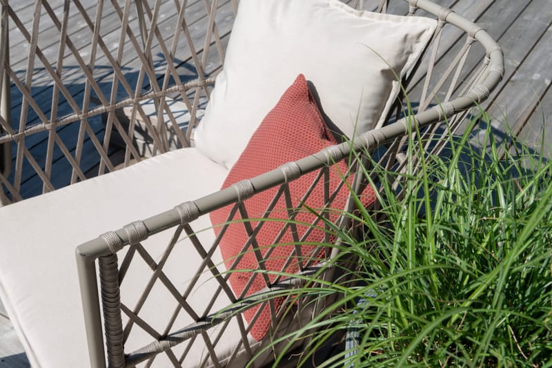 Fåtölj Hillerstorp Jet Set Lounge - Beige - Utemöbler - Utestolar & fåtöljer - Utefåtöljer & loungefåtöljer