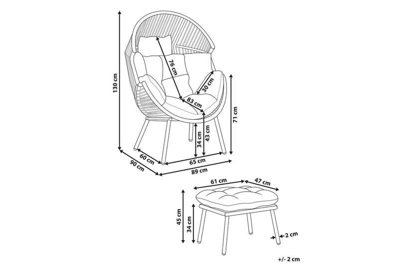 Fåtölj Murano - Utemöbler - Utestolar & fåtöljer - Utefåtöljer & loungefåtöljer