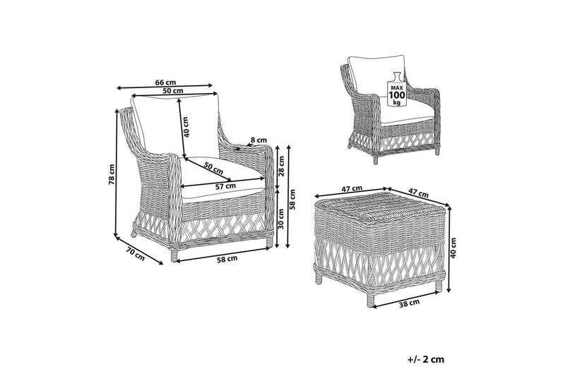 Fåtölj Ribolla - Utemöbler - Utestolar & fåtöljer - Utefåtöljer & loungefåtöljer