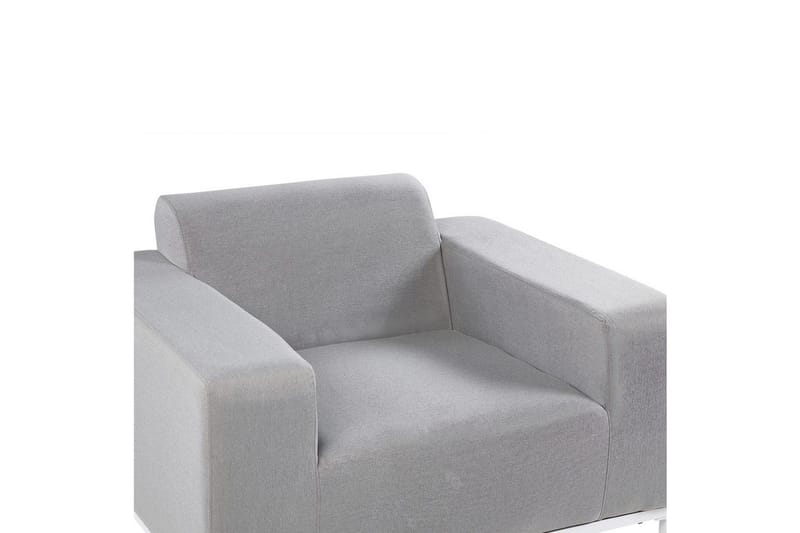 Fåtölj set om 2 Rovigo - Ljusgrå, vit - Utemöbler - Utestolar & fåtöljer - Utefåtöljer & loungefåtöljer