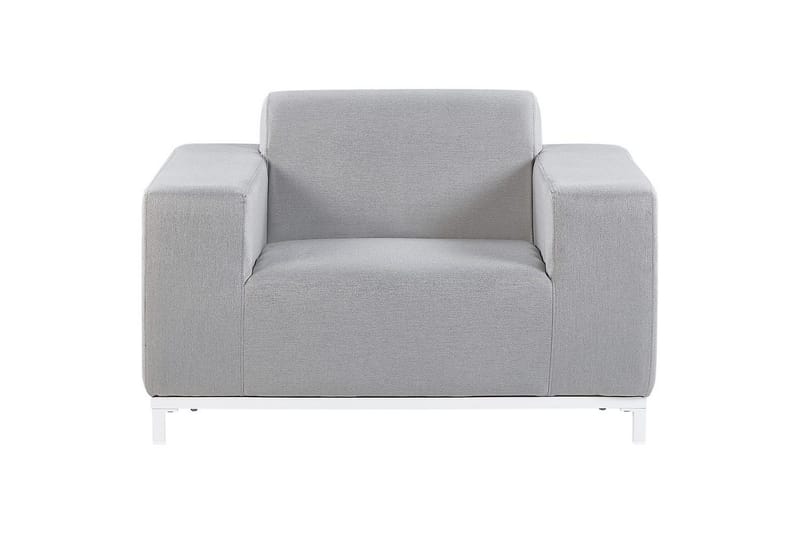 Fåtölj set om 2 Rovigo - Ljusgrå, vit - Utemöbler - Utestolar & fåtöljer - Utefåtöljer & loungefåtöljer