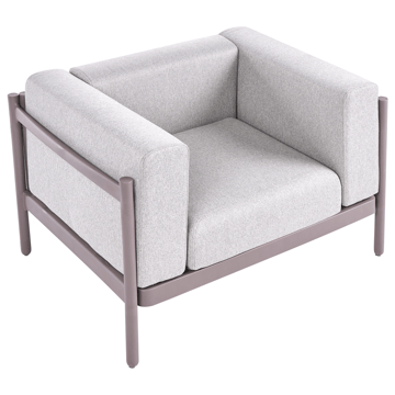 Fåtölj utomhus Ferretti - Grå/Beige - Utemöbler - Utestolar & fåtöljer - Utefåtöljer & loungefåtöljer