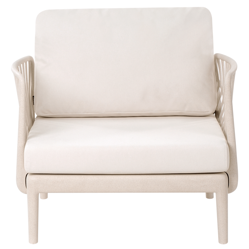 Fåtölj utomhus Saturnia - Beige - Utemöbler - Utestolar & fåtöljer - Utefåtöljer & loungefåtöljer