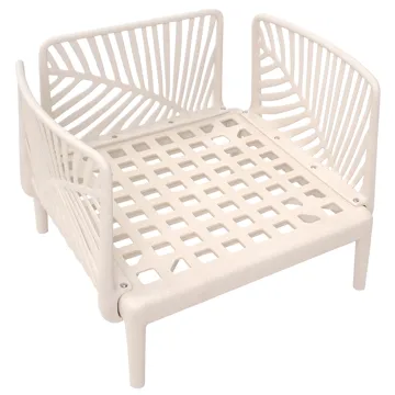 Fåtölj utomhus Saturnia - Beige - Utemöbler - Utestolar & fåtöljer - Utefåtöljer & loungefåtöljer