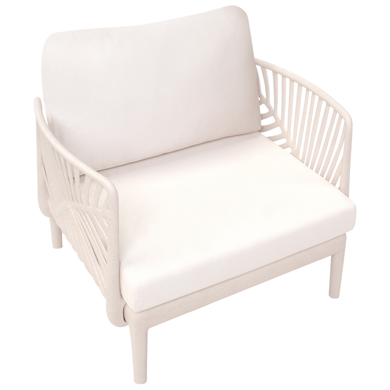 Fåtölj utomhus Saturnia - Beige - Utemöbler - Utestolar & fåtöljer - Utefåtöljer & loungefåtöljer