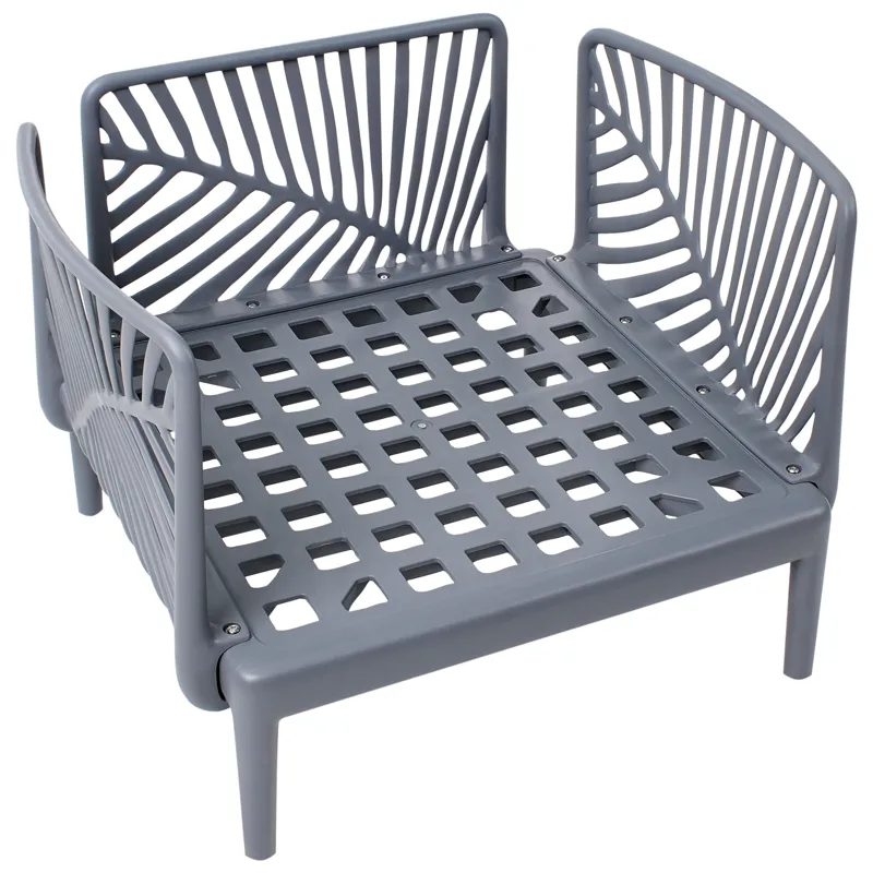 Fåtölj utomhus Saturnia - Grå - Utemöbler - Utestolar & fåtöljer - Utefåtöljer & loungefåtöljer