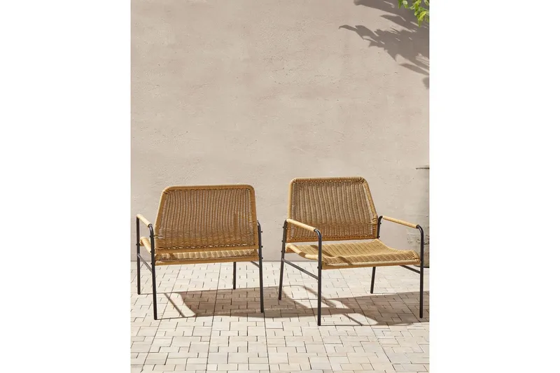 Fåtölj Prasimo set om 2 - Utemöbler - Utestolar & fåtöljer - Utefåtöljer & loungefåtöljer