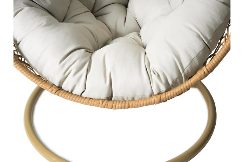 Fogo Hängstol Utomhus - Hängfåtölj - Hänggunga med stativ till balkong uteplats 95 cm - Brun/Beige - Utemöbler - Utestolar & fåtöljer - Hängstol