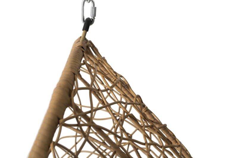 Fogo Hängstol Utomhus - Hängfåtölj - Hänggunga med stativ till balkong uteplats 95 cm - Brun/Beige - Utemöbler - Utestolar & fåtöljer - Hängstol