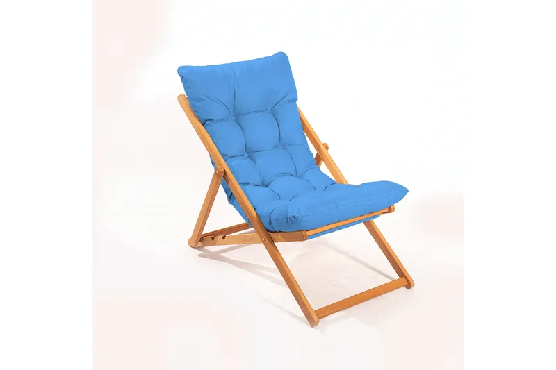 Gardellis Solstol 173x120 cm - Blå/Natur - Utemöbler - Utestolar & fåtöljer - Solstol