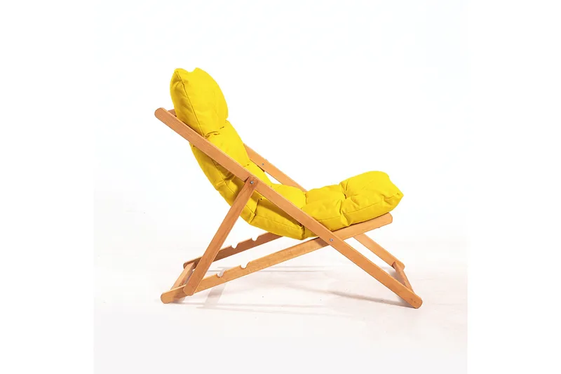 Gardellis Solstol 26x70 cm - Gul/Natur - Utemöbler - Utestolar & fåtöljer - Solstol