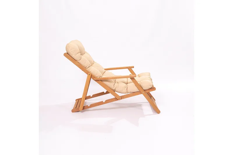 Gardellis Solstol 40x40 cm - Brun/Cream - Utemöbler - Utestolar & fåtöljer - Solstol