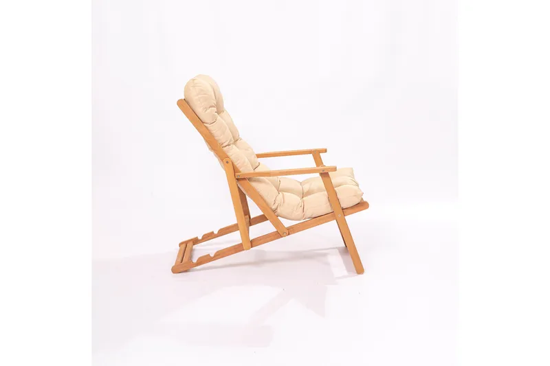 Gardellis Solstol 40x40 cm - Brun/Cream - Utemöbler - Utestolar & fåtöljer - Solstol