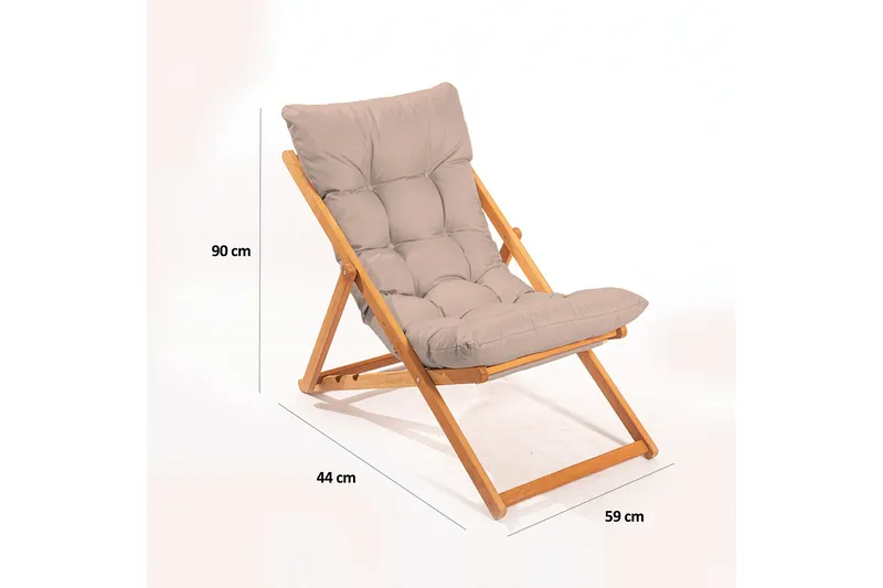 Gardellis Solstol 42x43 cm - Brun/Natur - Utemöbler - Utestolar & fåtöljer - Solstol
