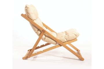 Gardellis Solstol 66x48 cm - Brun/Cream - Utemöbler - Utestolar & fåtöljer - Solstol