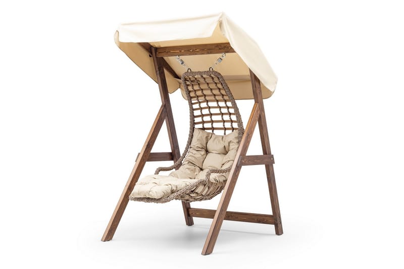 Goreme Hängstol Utomhus 160x120 cm - Cream - Utemöbler - Utestolar & fåtöljer - Hängstol