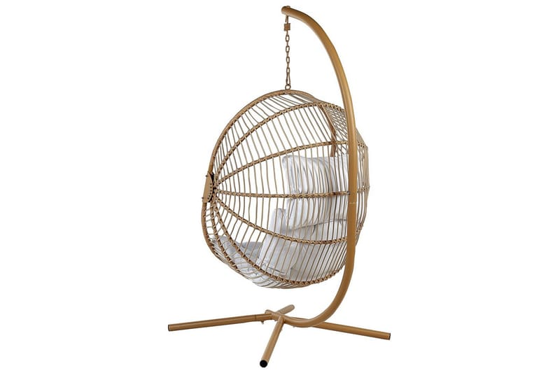 Hängstol Acri - Beige, vit - Utemöbler - Utestolar & fåtöljer - Hängstol