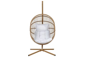 Hängstol Acri - Beige, vit - Utemöbler - Utestolar & fåtöljer - Hängstol