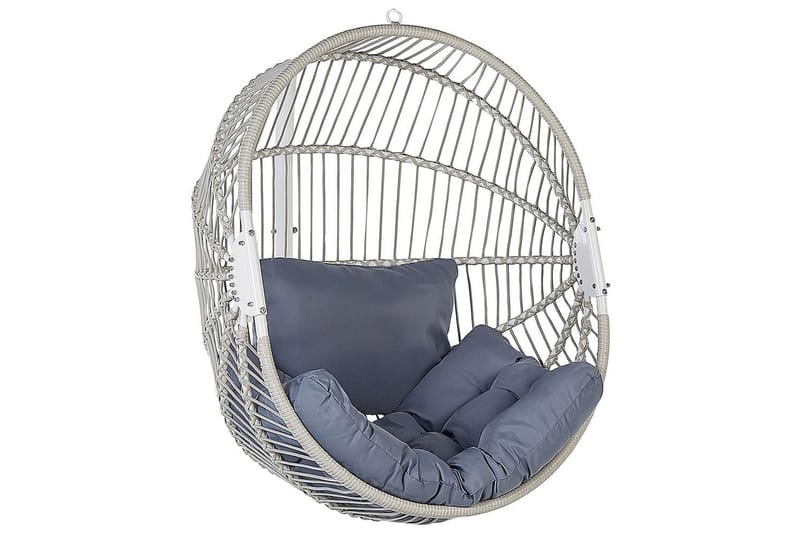 Hängstol Acri - Vit, Grå - Utemöbler - Utestolar & fåtöljer - Hängstol