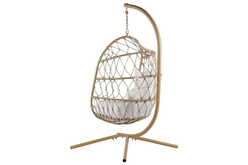 Hängstol Adria - Beige, vit - Utemöbler - Utestolar & fåtöljer - Hängstol